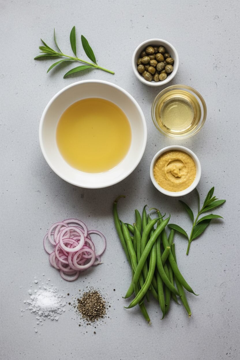 Festive Green Bean Salad with Tarragon and Mustard