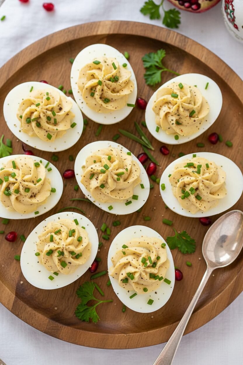 Festive Herb and Spice Deviled Eggs