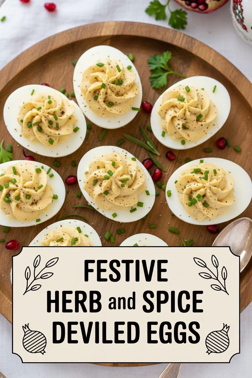 Festive Herb and Spice Deviled Eggs