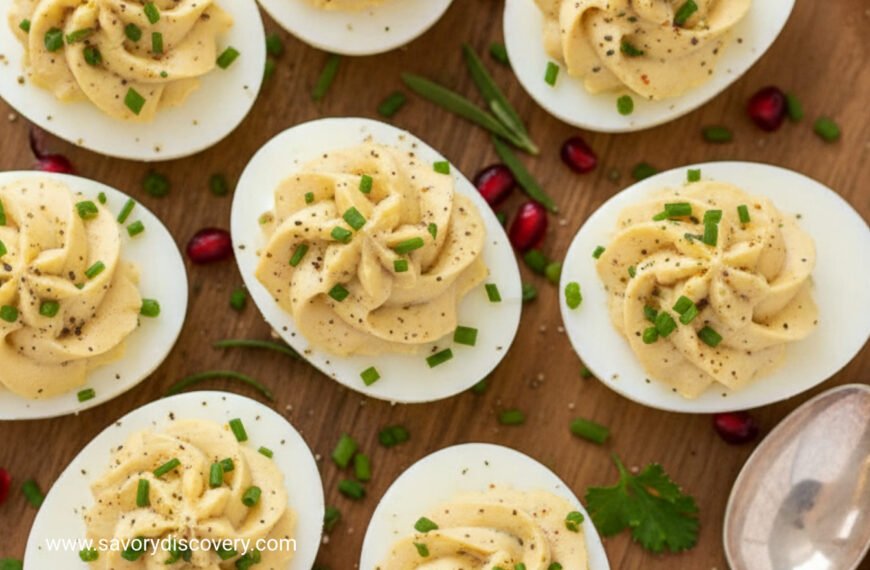 Festive Herb and Spice Deviled Eggs