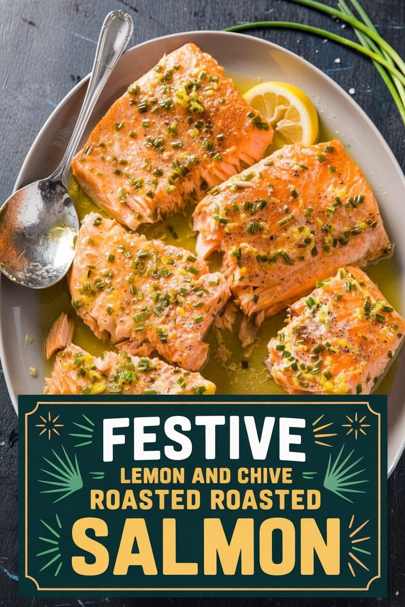 Festive Lemon and Chive Roasted Salmon