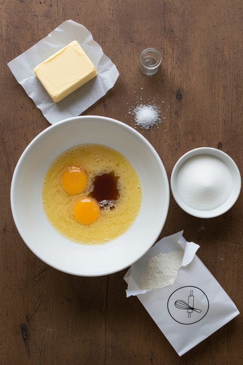 Festive Madeleine Cookie Wreath