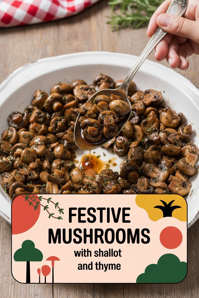 Festive Mushrooms with Shallot and Thyme