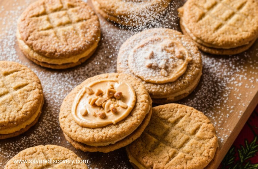 Festive Peanut Butter Cookie Sandwiches