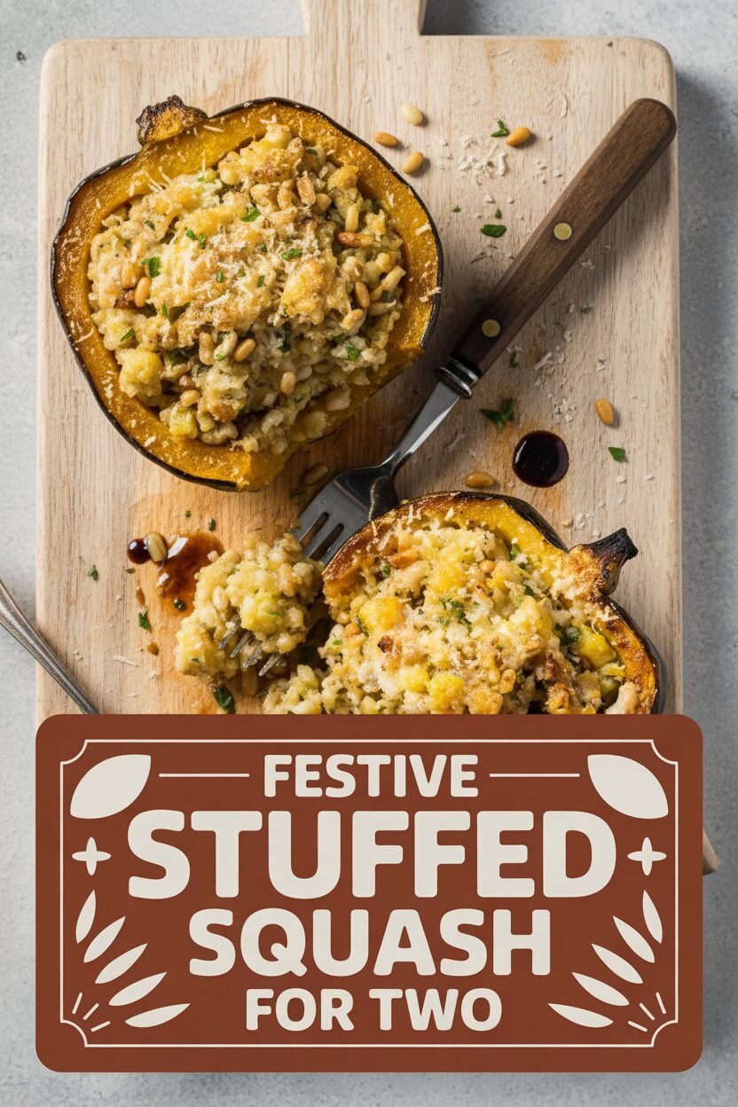 Festive Stuffed Squash for Two