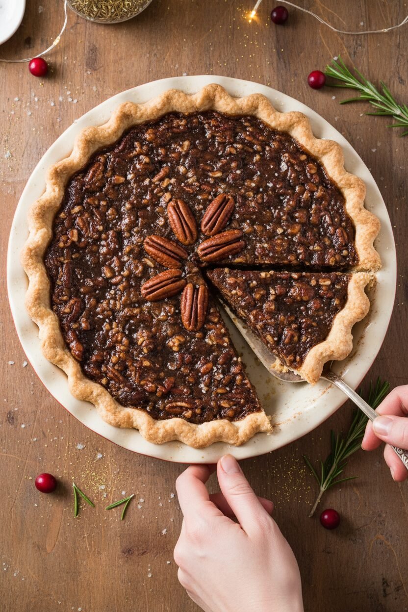 Festive Vegan Pecan Pie
