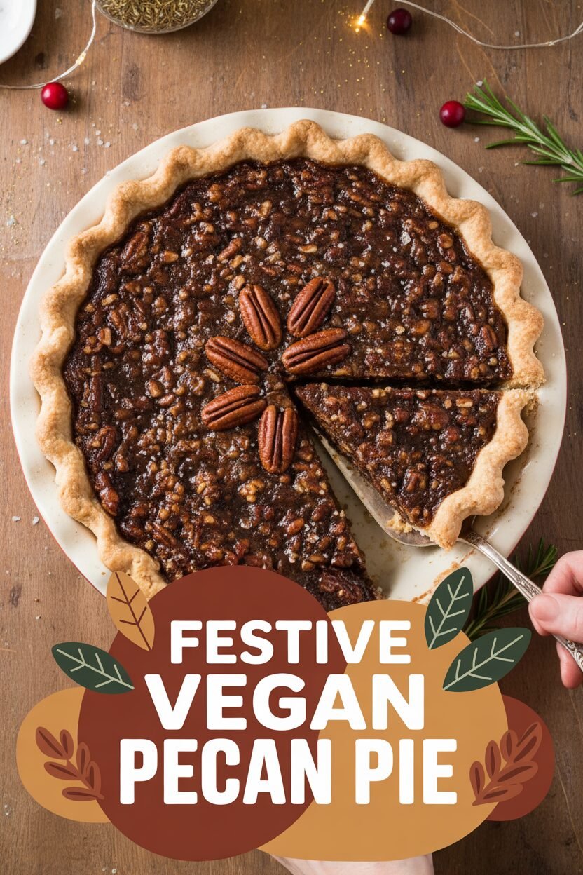 Festive Vegan Pecan Pie