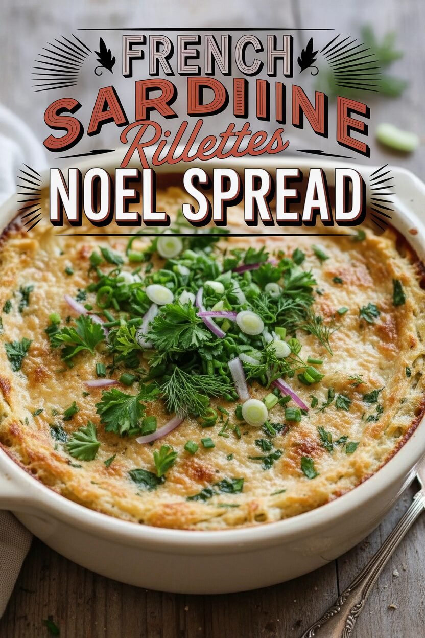 French Sardine Rillettes Noel Spread
