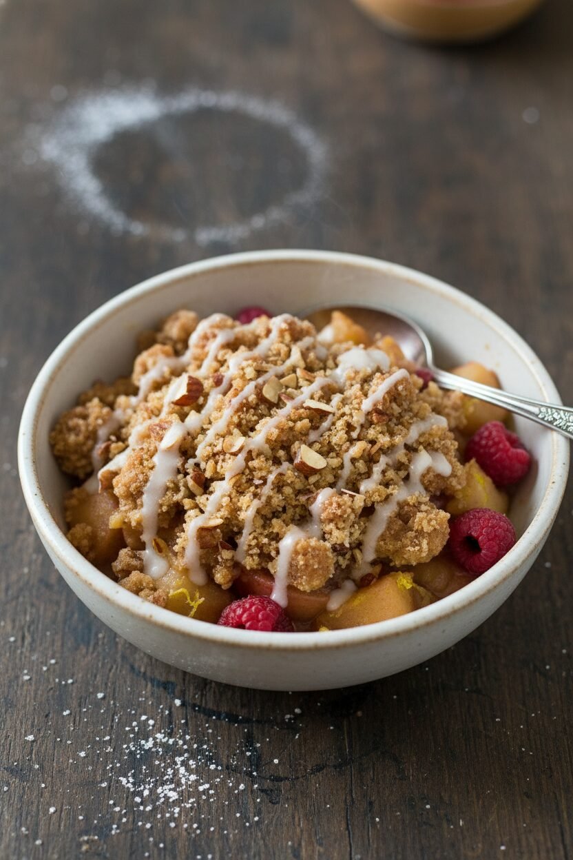 Frosted Apple Raspberry Winter Crisp