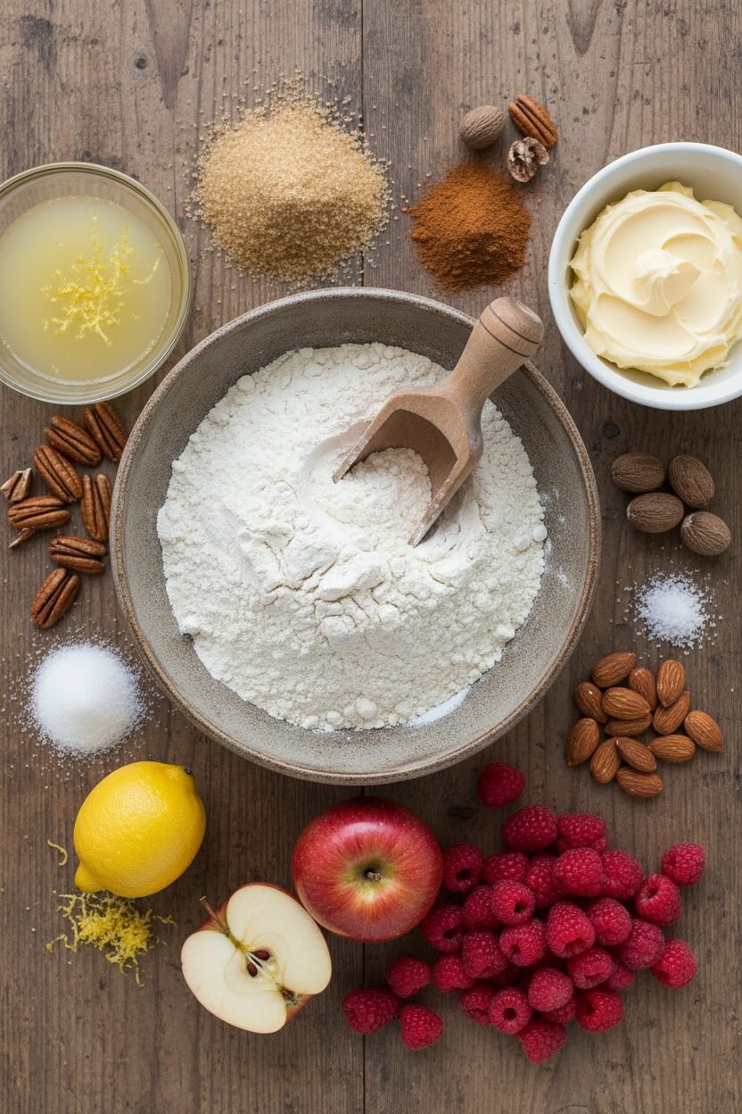 Frosted Apple Raspberry Winter Crisp