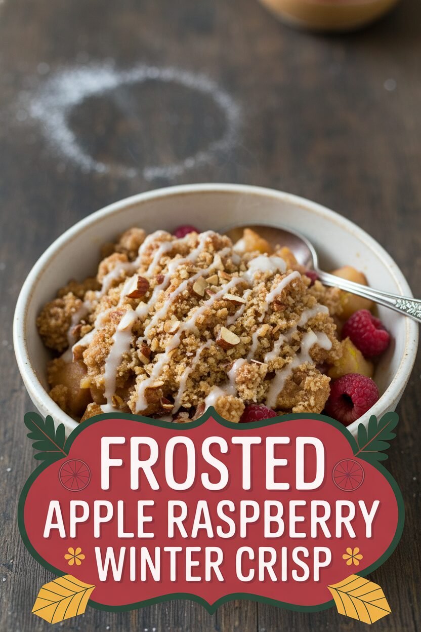 Frosted Apple Raspberry Winter Crisp