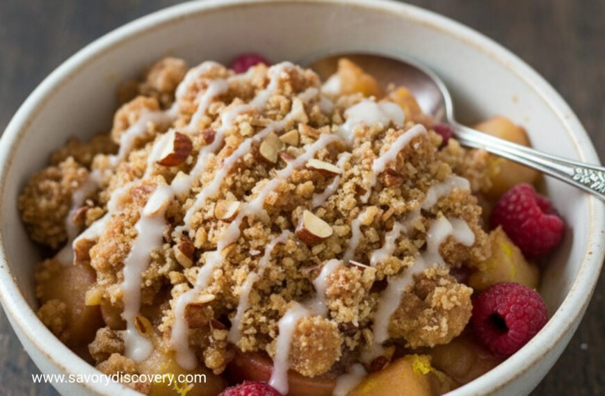 Frosted Apple Raspberry Winter Crisp