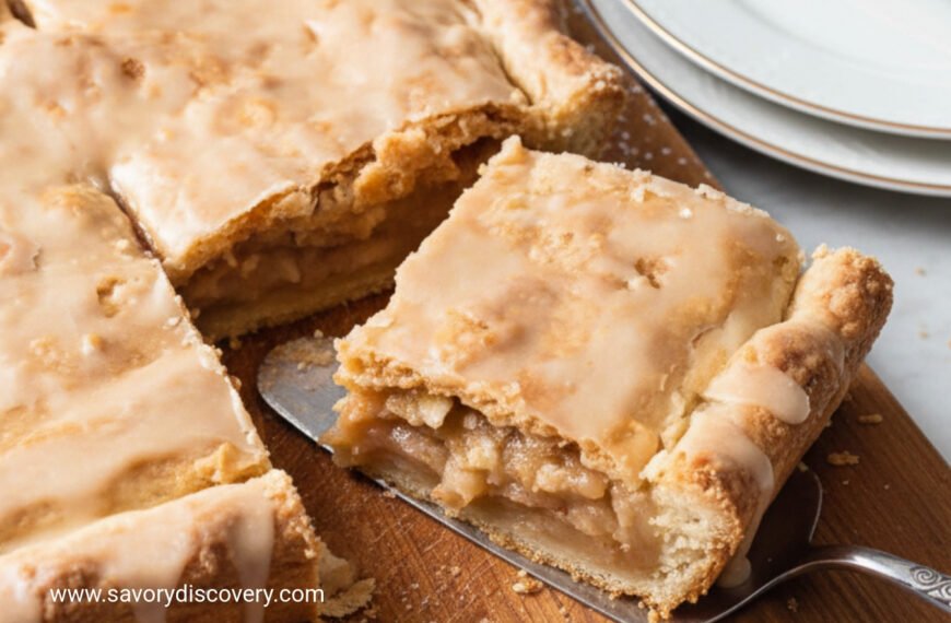 Frosted Apple Slab Pie Christmas