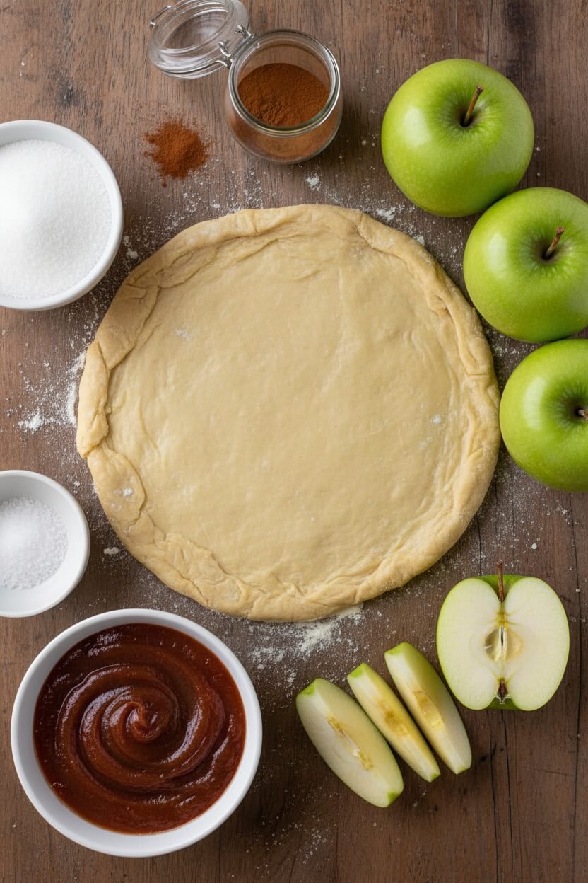 Frosted Apple Turnover Holiday Wreath