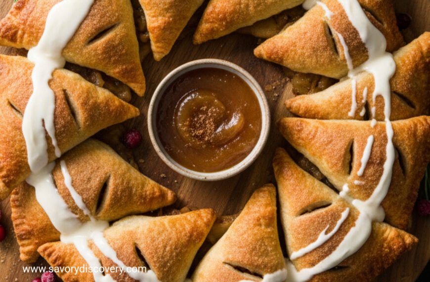 Frosted Apple Turnover Holiday Wreath