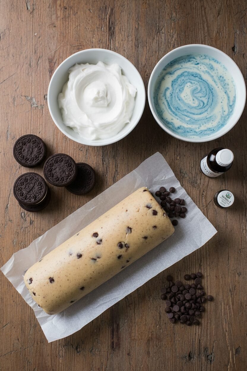 Frosted Blue Cookie Monster Christmas Crunch