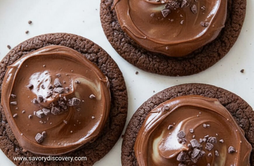 Frosted Chocolate Mint Snowflakes