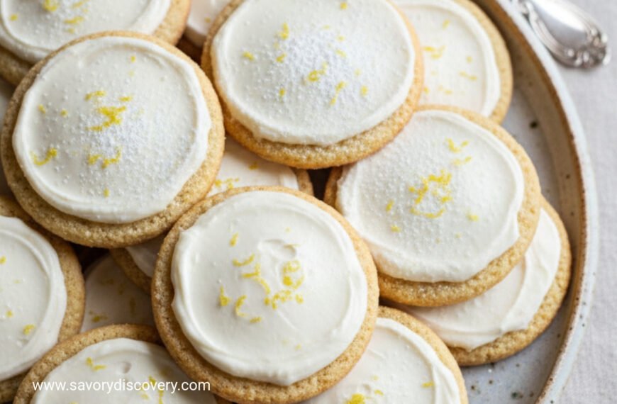 Frosted Lemon Snowdrift Cookies