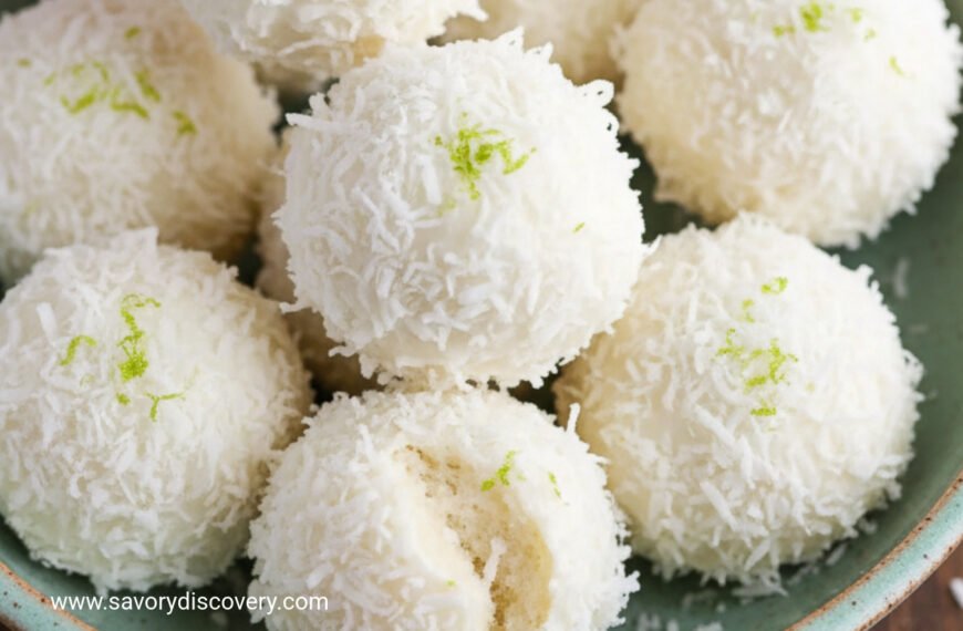 Frosted Lime Coconut Snow Globes
