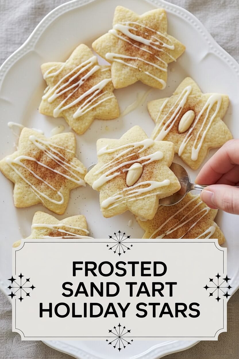 Frosted Sand Tart Holiday Stars
