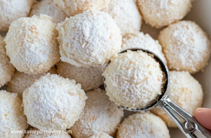 Frosted Slow Cooker Snowball Bites