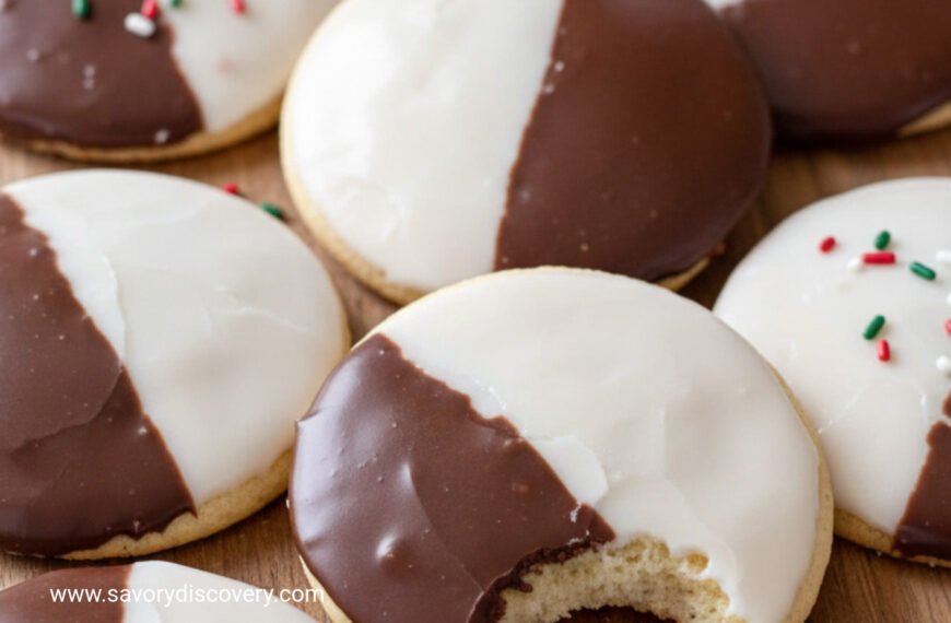 Frosted Yin Yang Holiday Cookies