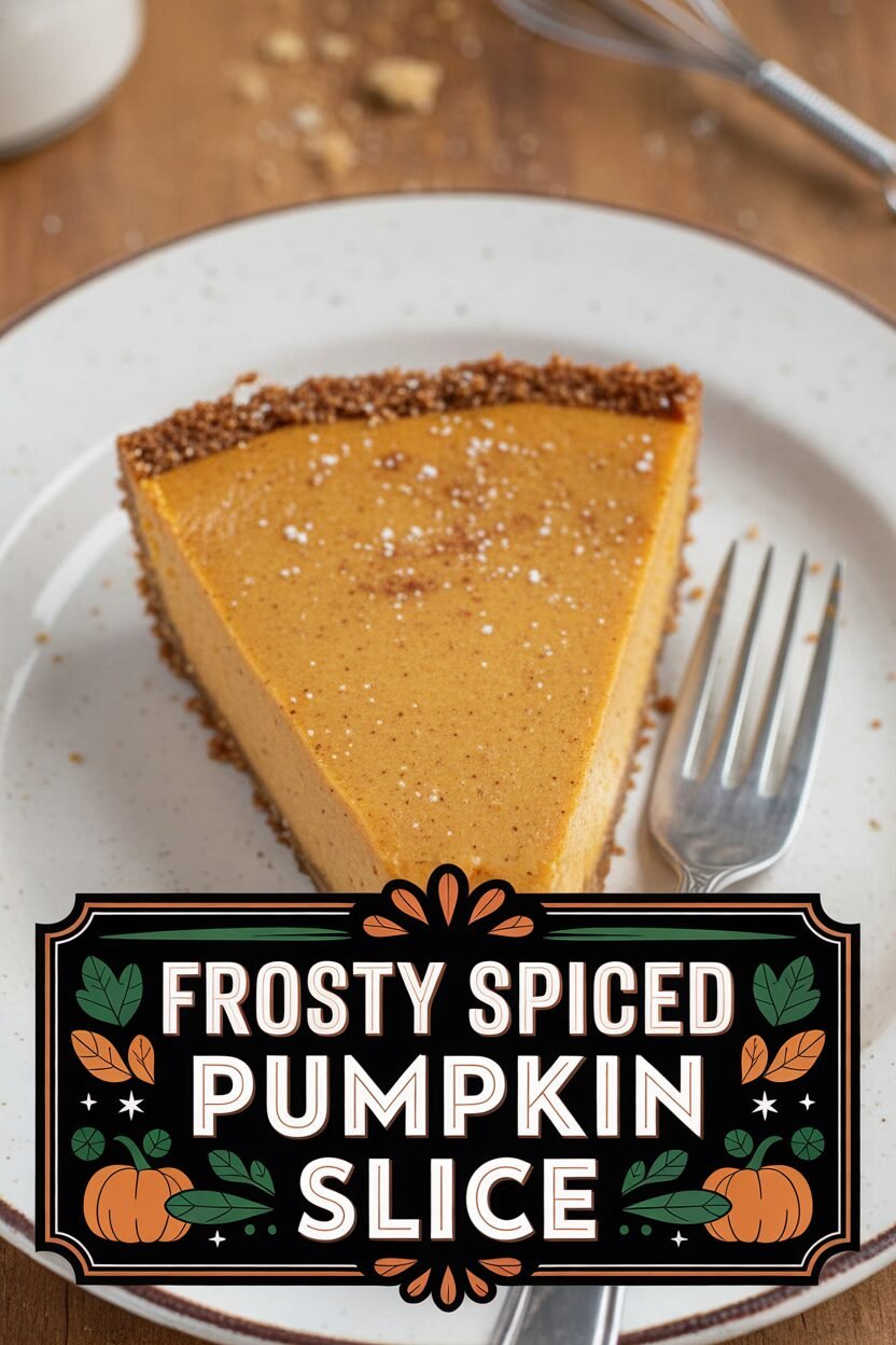 Frosty Spiced Pumpkin Slice