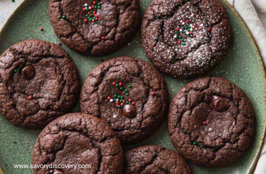 Fudgy Festive Chocolate Cookie Bites