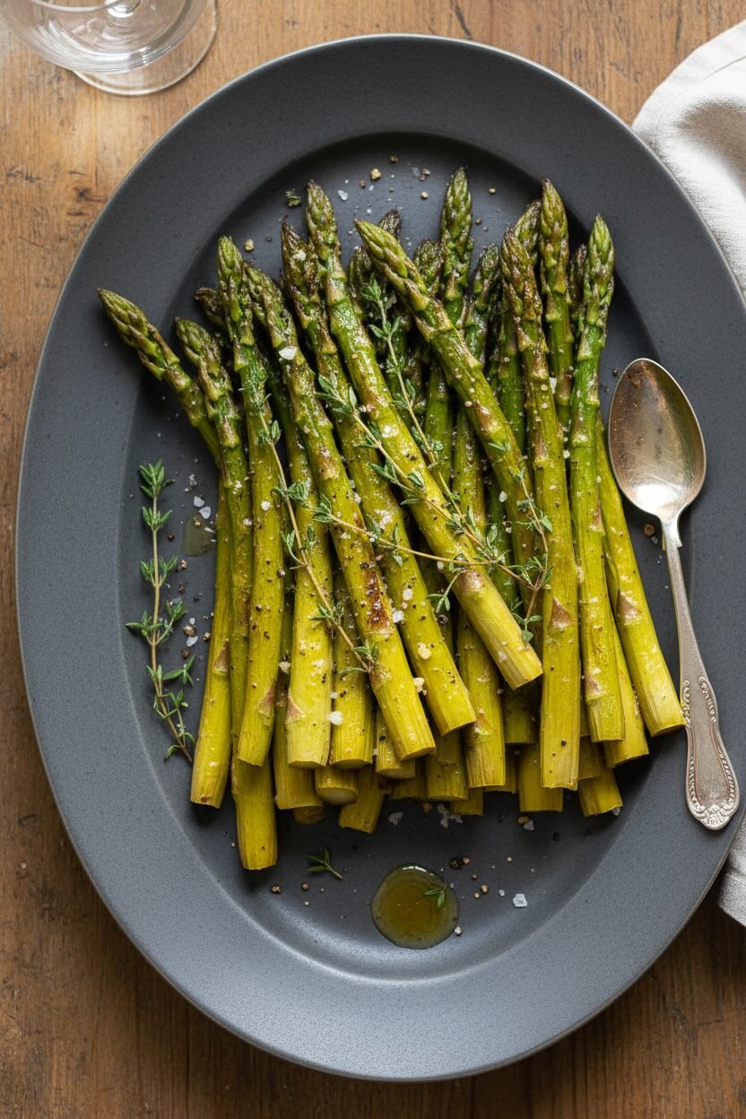 Garlic Butter Christmas Asparagus Spears
