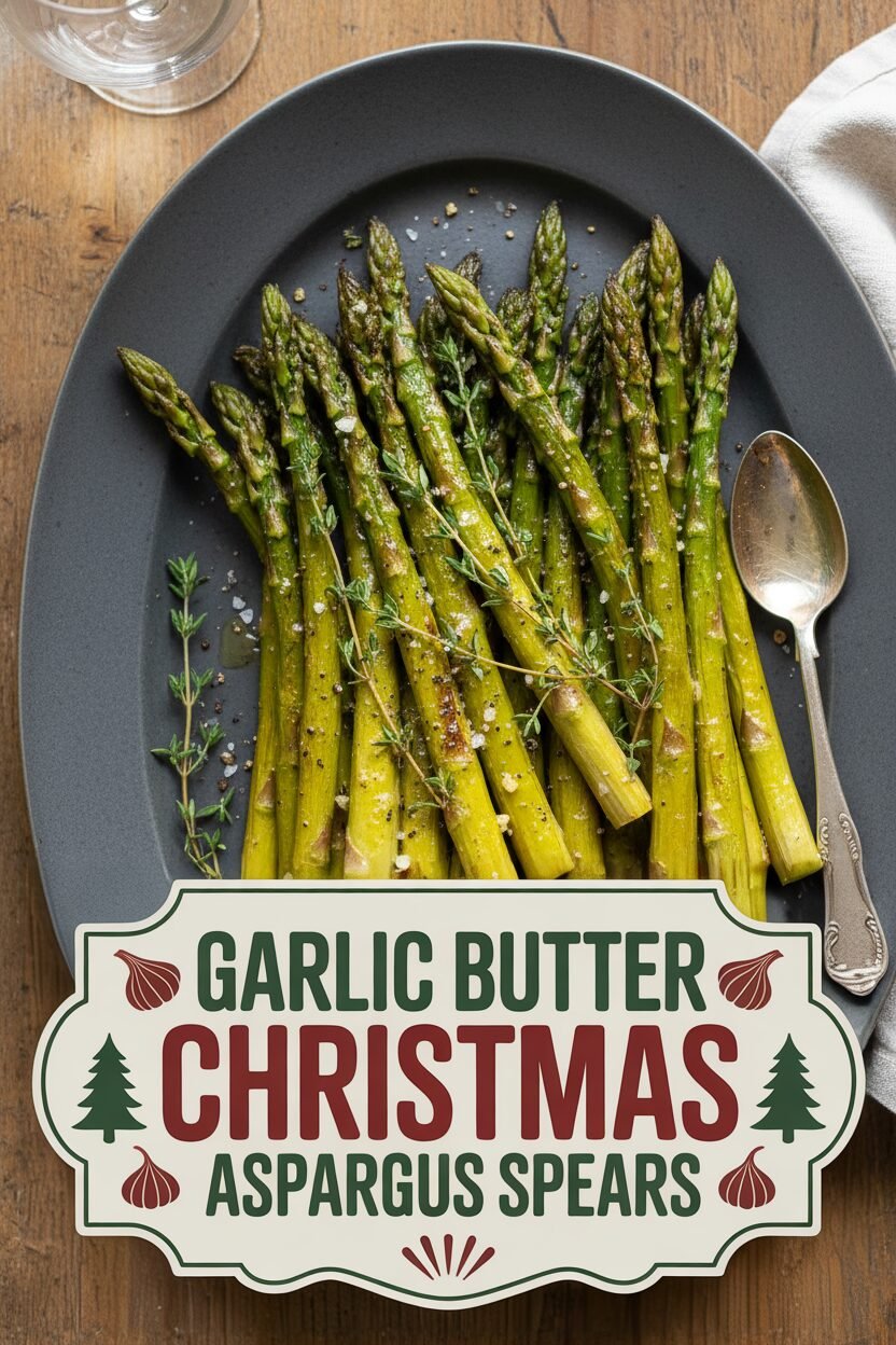 Garlic Butter Christmas Asparagus Spears