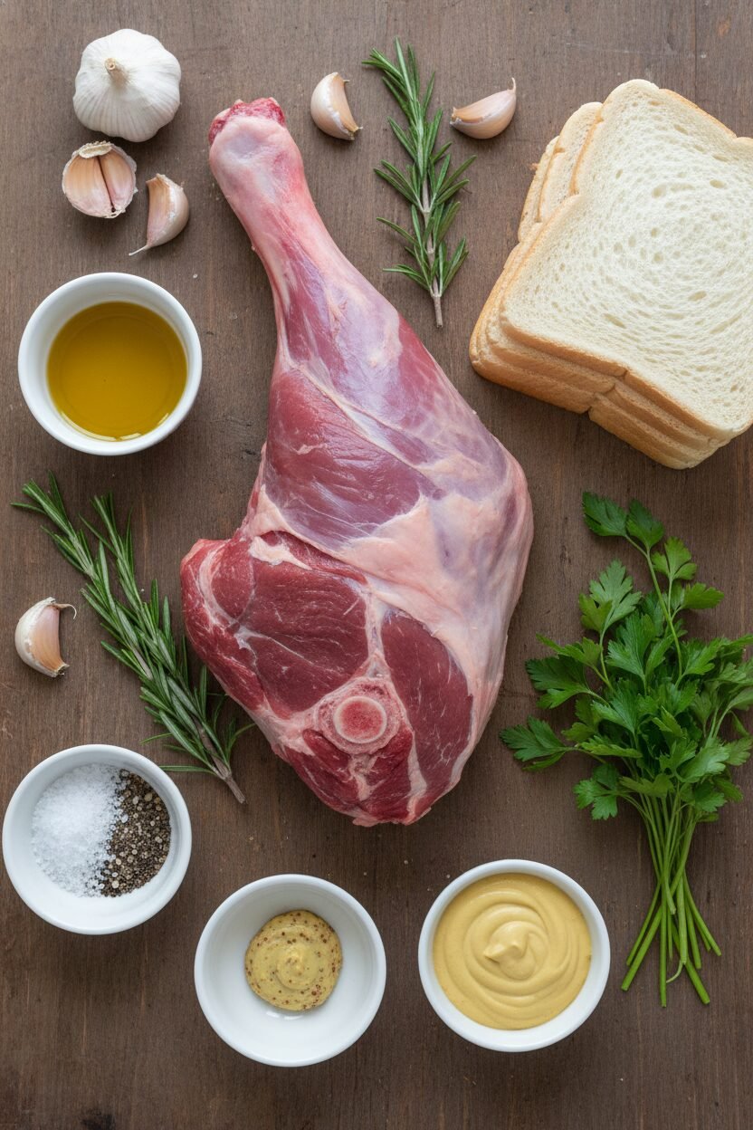 Garlic and Herb Crusted Roast Lamb for Christmas