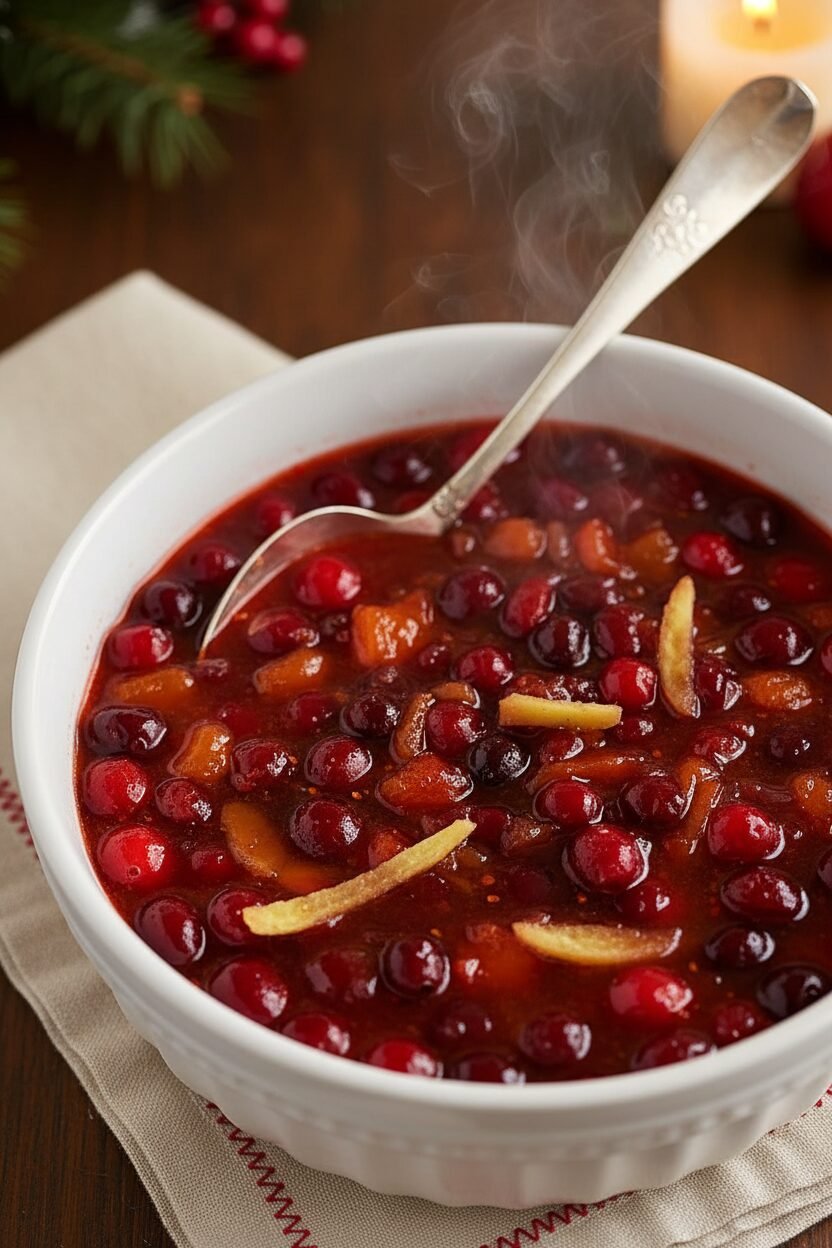 Ginger Apricot Cranberry Holiday Glaze