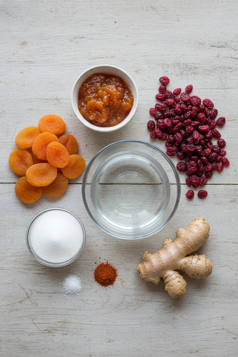 Ginger Apricot Cranberry Holiday Glaze