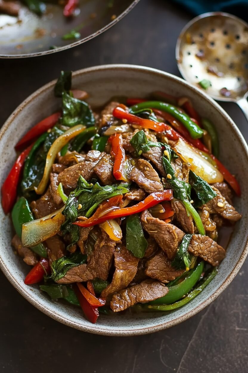 Ginger Beef Christmas Wok