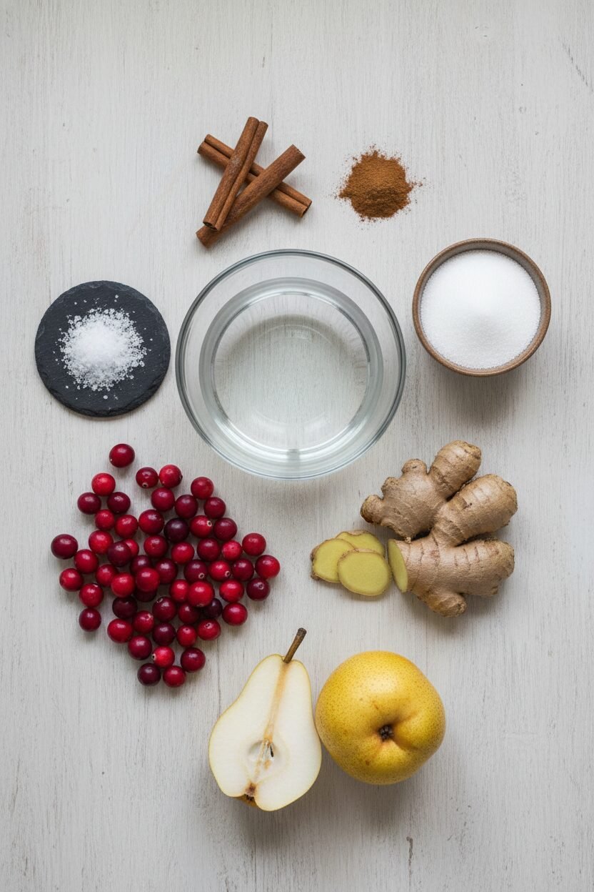 Ginger Pear Cranberry Holiday Glaze