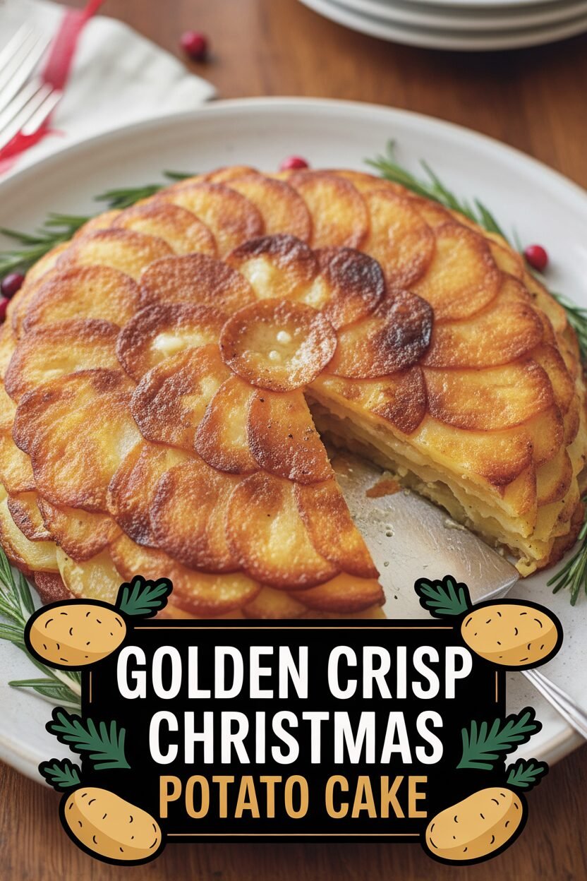 Golden Crisp Christmas Potato Cake