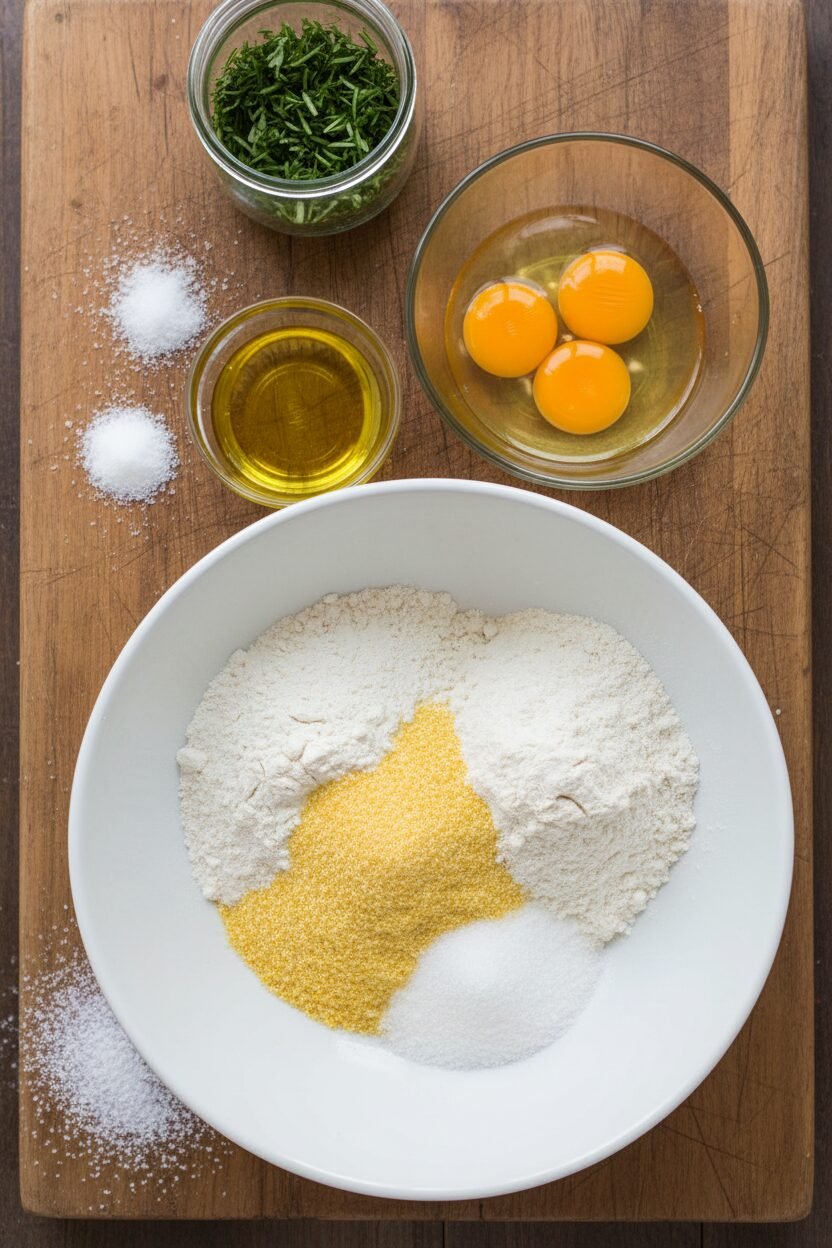 Golden Olive Cornmeal Christmas Cookies