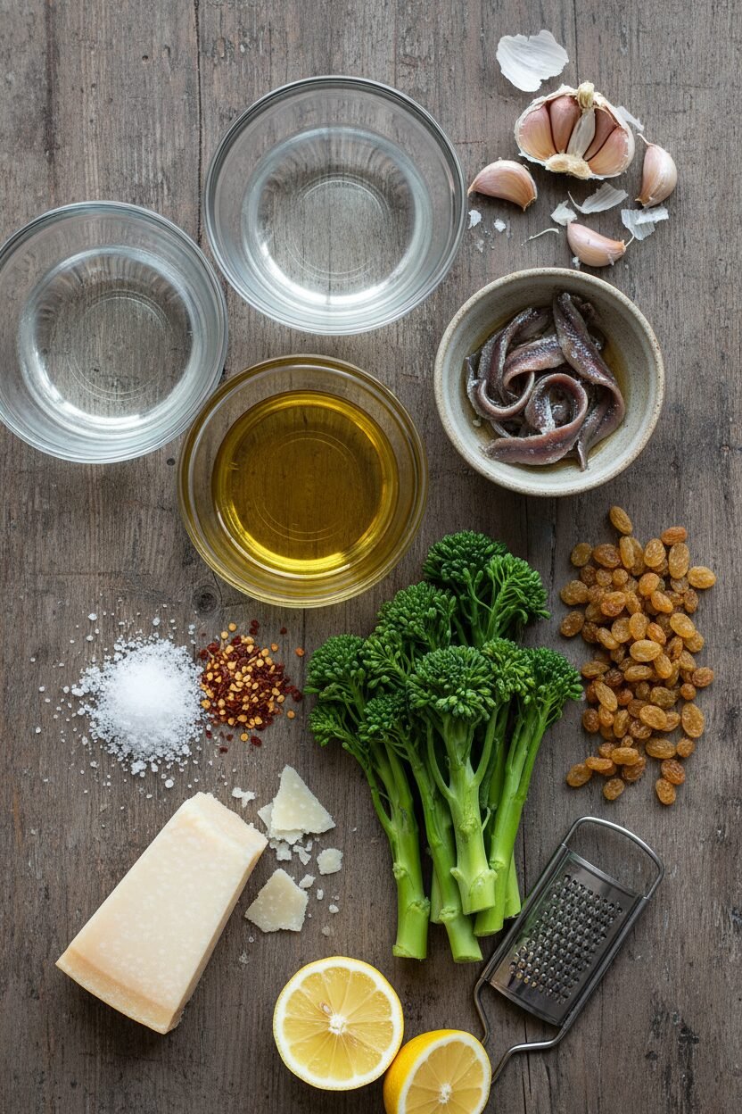 Golden Raisin and Parmesan Broccolini
