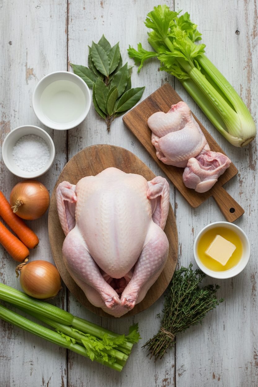 Golden Roast Turkey with Rich Giblet Gravy