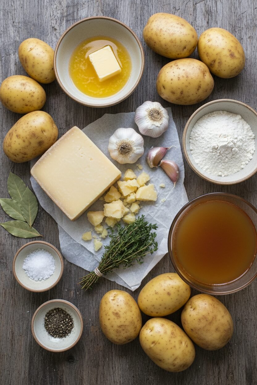 Gouda Garlic Thyme Holiday Potato Bake