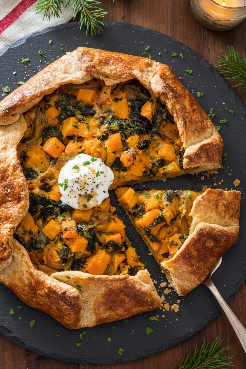 Gruyère and Butternut Squash Holiday Galette