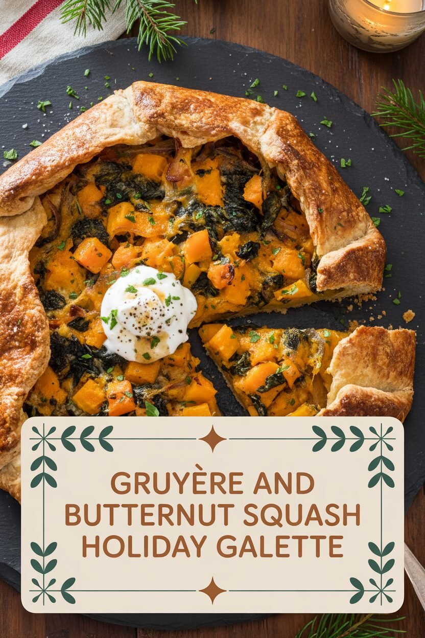 Gruyère and Butternut Squash Holiday Galette