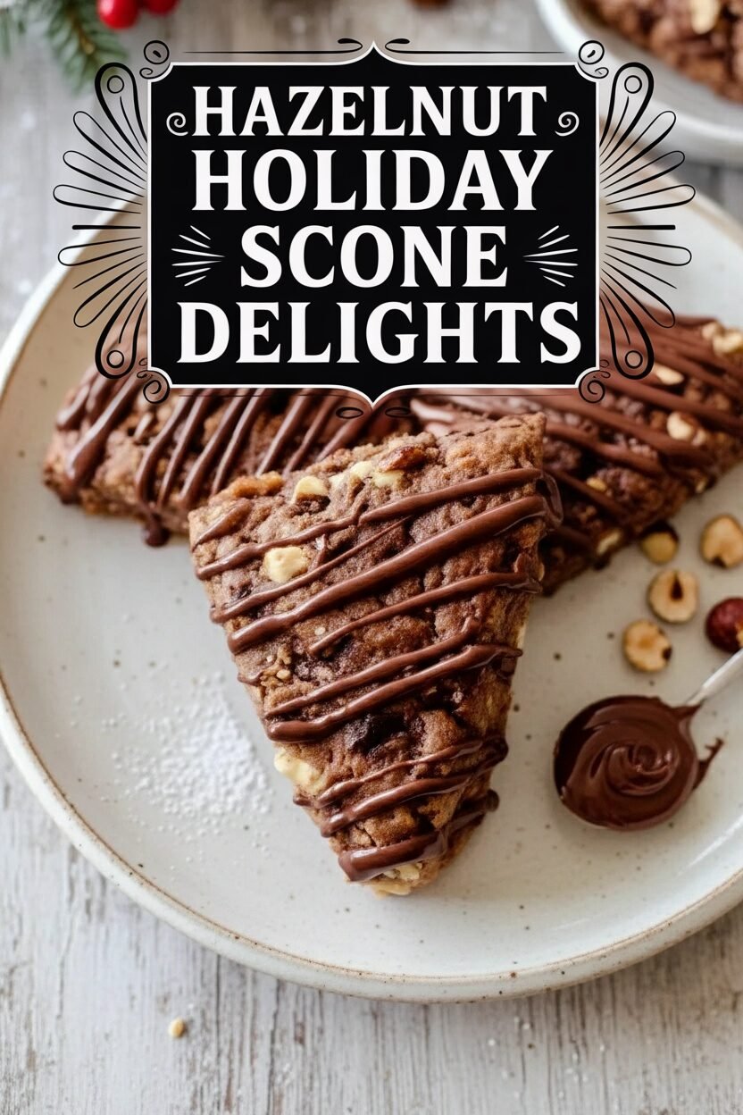 Hazelnut Holiday Scone Delights