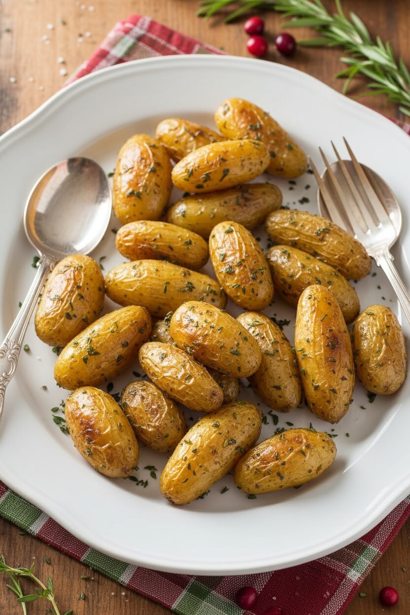 Herb Roasted Christmas Fingerlings