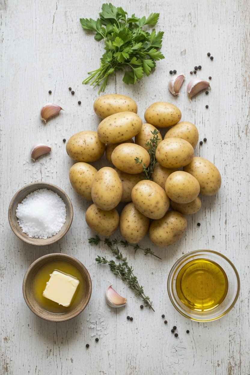Herbed Holiday Fork Crushed Potatoes