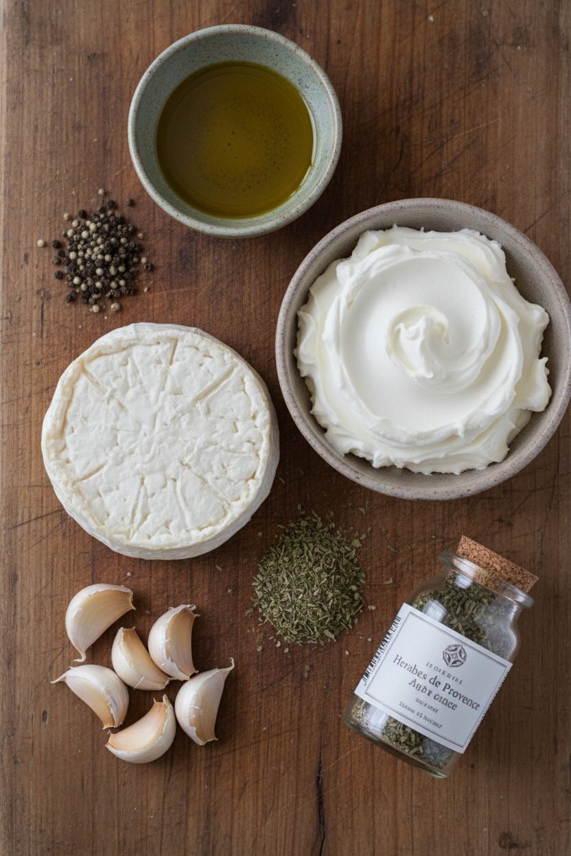 Herbes de Provence Goat Cheese Yule Log