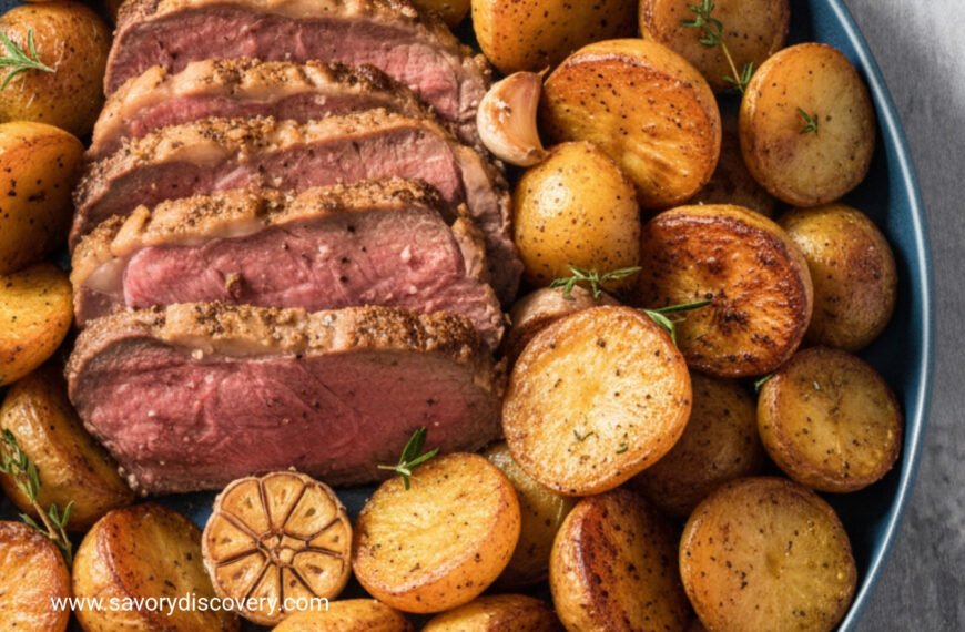 Holiday Beef Roast with Golden Potatoes
