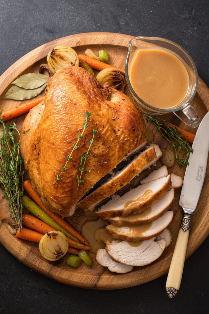 Holiday Roasted Turkey Breast and Gravy