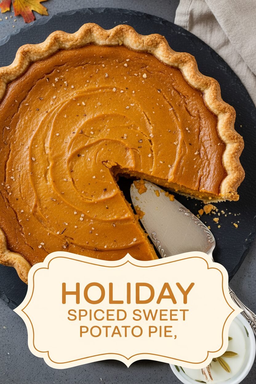 Holiday Spiced Sweet Potato Pie