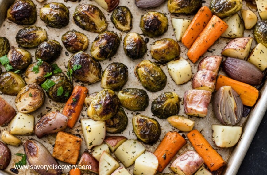 Lemon Caper Roasted Winter Roots